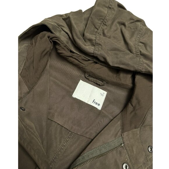 WILFRED FREE Aritzia Army Green Lightweight Military Jacket Womens Medium - Picture 2 of 4